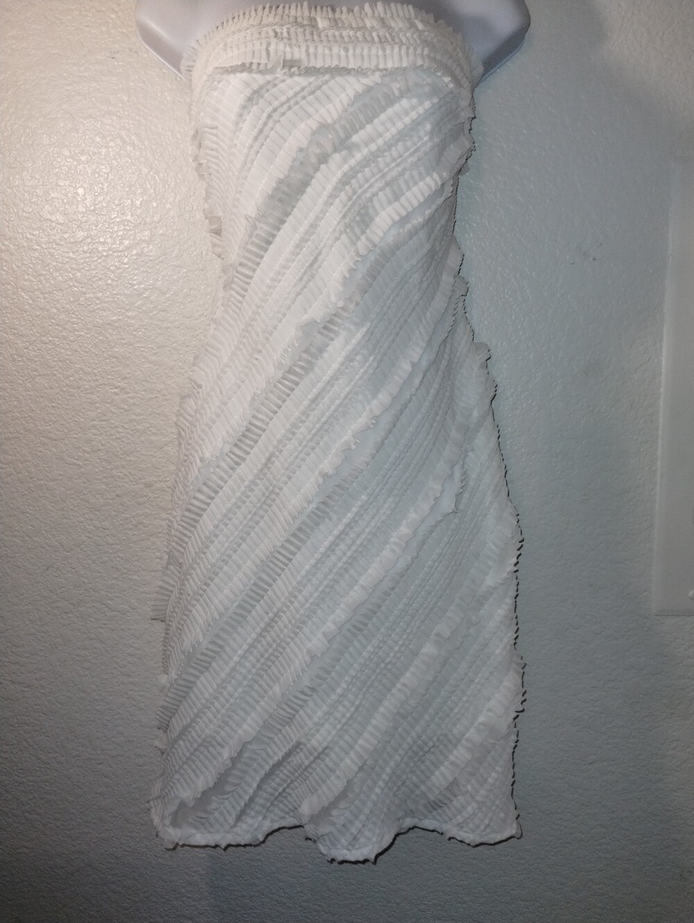 Endless Rose White Strapless Dress Size Large Lined Anthropologie